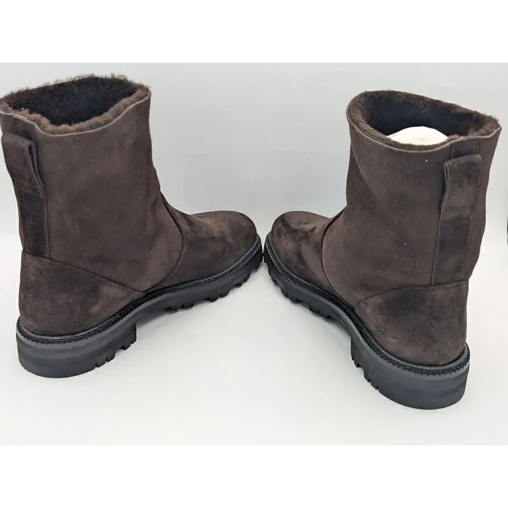 Manolo Blahnik Tomosa dark brown suede boots EU 39